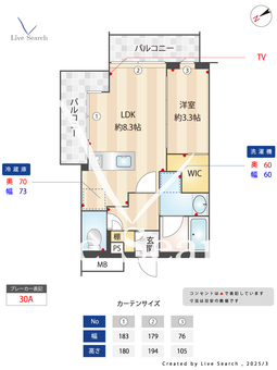 ORME COURT YOTSUYA 403 【曙橋駅】 の間取り図