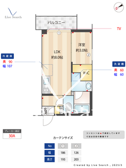 ORME COURT YOTSUYA 404 【曙橋駅】 の間取り図