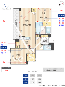 沙留夢 306 【神奈川県仲町台駅】 の間取り図