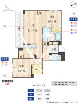 沙留夢 206 【神奈川県仲町台駅】 の間取り図