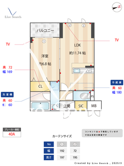 メルベイユ浜田山 	 302 【東京都浜田山駅】 の間取り図