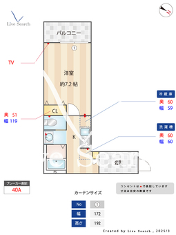 キャメル弥生町 206 【埼玉県新所沢】 の間取り図