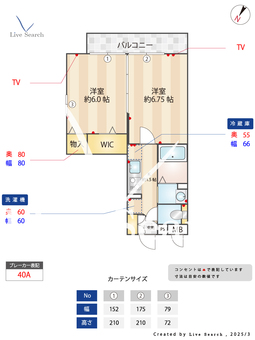 ラ　カンパネラA 301 【埼玉県八潮駅】 の間取り図