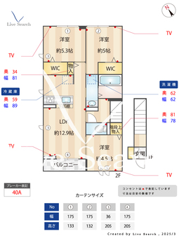 ソレイユ・ルヴァン 201 【東京都飛田給駅】 の間取り図