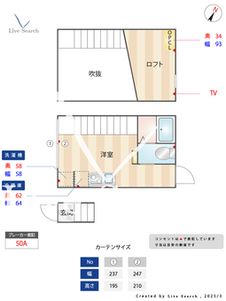LUNA COURT AKABANEDAI E202 【東京都赤羽駅】 の間取り図