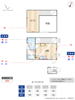 LUNA COURT AKABANEDAI W201 【東京都赤羽駅】 の間取り図