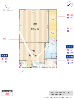 デュオ用賀 101 【東京都用賀】 の間取り図