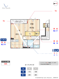 ヒルズ西大宮 202 【埼玉県川越線　西大宮駅　徒歩6分】 の間取り図