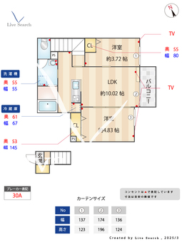 ミハス東新宿Ⅱ 202 【東京都東新宿駅】 の間取り図