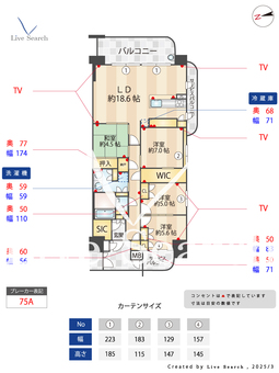 なんばセントラルプラザリバーガーデン 2215 【大阪府JR難波駅】 の間取り図