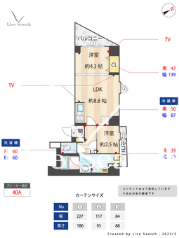 AIFLAT代々木上原 305 【東京都代々木上原駅】 の間取り図