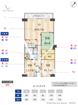 千里中央パーク・ヒルズA棟 606 【大阪府千里中央駅】 の間取り図