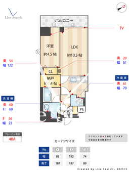 AIFLAT代々木上原 801 【東京都代々木上原駅】 の間取り図