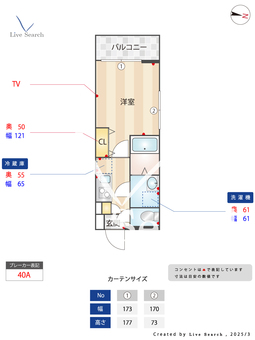 Alivis船橋夏見 421 【千葉県船橋駅】 の間取り図