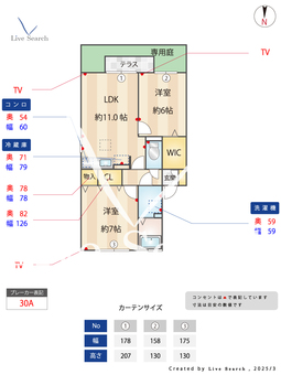 レヴィ･リバーフロント  101 【埼玉県熊谷】 の間取り図