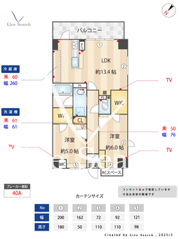 アスールビエント 301 【福岡県桜並木駅】 の間取り図