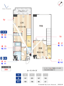 アンジェール高砂 905 【福岡県平尾駅】 の間取り図