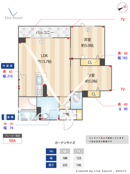 グレートスカイ 302 【千葉県津田沼】 の間取り図