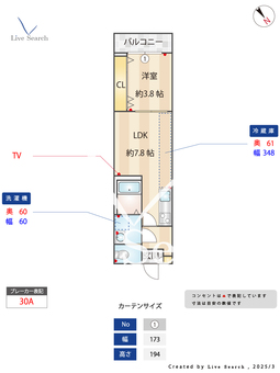 キャメル大宮西5 201 【埼玉県指扇】 の間取り図