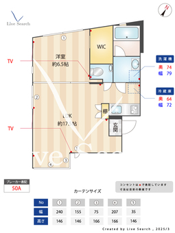ルクール市ヶ谷払方町 201 【東京都市ヶ谷駅】 の間取り図