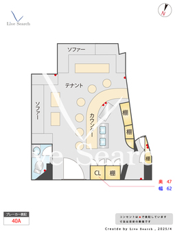 ゴールドウッズ東門タワービル 6A 【三ノ宮駅】 の間取り図