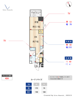 Alivis西葛西norte 802 【東京都西葛西駅】 の間取り図