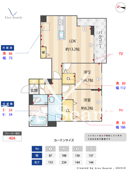 ヴァンベール 101 【神奈川県宿河原駅】 の間取り図