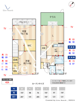 ソフィア 101 【東京都豊田】 の間取り図
