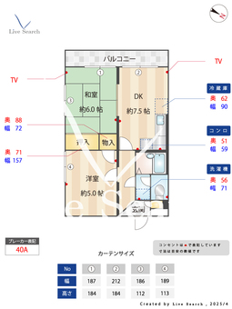 ダンディライオン宝塚II 201 【兵庫県山本駅】 の間取り図