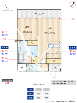 アンタレス府中 301 【東京都府中駅】 の間取り図