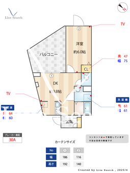 サンセール北大塚 401 【東京都大塚駅】 の間取り図