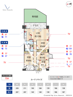 千里中央レジデンス 204 【大阪府桃山台駅】 の間取り図