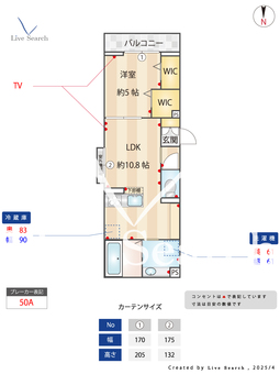 Dアヴァンス高富B  305 【埼玉県吉川】 の間取り図