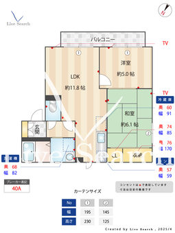 シティパレスⅡ A102 【滋賀県野洲駅】 の間取り図