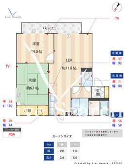 シティパレスⅡ B201 【滋賀県野洲駅 】 の間取り図