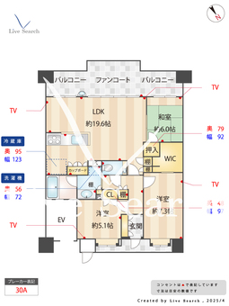 香椎浜ガーデンズ 507 【福岡県千早駅】 の間取り図