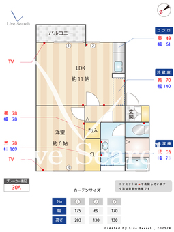 エスポワール・エム 202 【神奈川県小田急相模原駅】 の間取り図