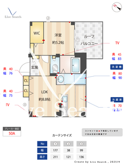 Vesta＋1 202 【東京都緑が丘駅】 の間取り図