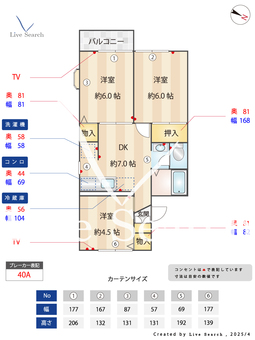 ファミールi.k 201 【神奈川県相武台前駅　】 の間取り図