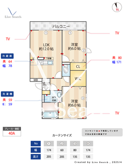 セフィロ 302 【神奈川県橋本駅　】 の間取り図
