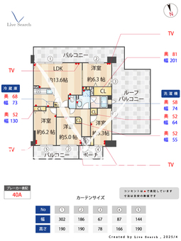セントラルコート古淵 501 【神奈川県古淵駅】 の間取り図