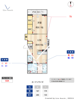 Dアヴァンス高富A 201 【埼玉県吉川】 の間取り図