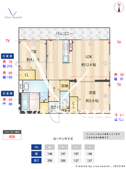グラン高輪 F 【東京都品川駅】 の間取り図