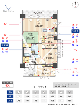 ジオブランズ彩都ひだまりの丘HILLS.5 401 【大阪府彩都西駅】 の間取り図