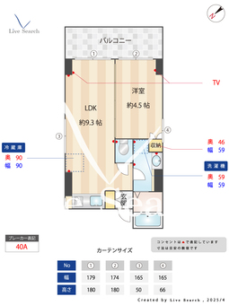 コーポシオ 301 【東京都新宿西口駅】 の間取り図