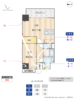 S-RESIDENCE桜本町awesome 1207 【愛知県桜本町駅】 の間取り図