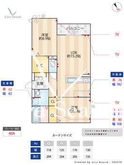 ドレ　Ⅰ 301 【兵庫県阪神電鉄本線　甲子園駅】 の間取り図