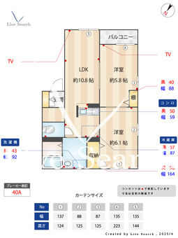 グランパッサージュB 201 【茨城県勝田駅】 の間取り図