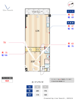 	ハイツ泉ヶ丘 202 【大阪府桃山台駅】 の間取り図