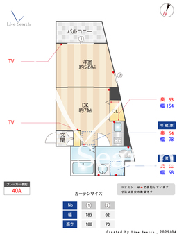 ファーストエフレシア立花II 207 【兵庫県立花駅】 の間取り図